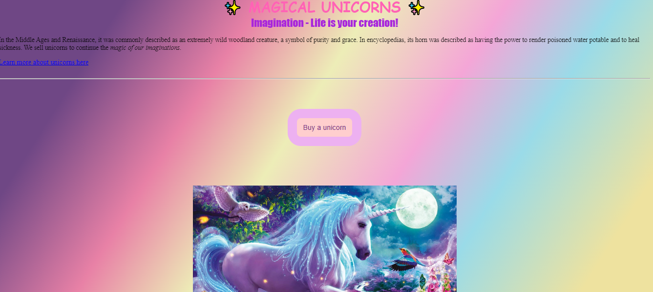 unicorn app project preview